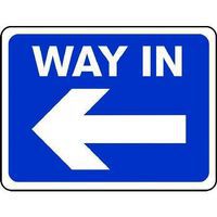 Way In Arrow Left - Sign