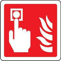 Fire Alarm - Pictorial Signs - Wall Or Post - Traffic/Car Park Safety