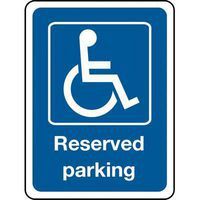 Reserved Parking Disabled - Sign