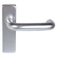 Altro 20mm Return to Door Handle - Latch Set - Satin Aluminium