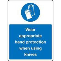 Wear Appropriate Hand Protection - Sign