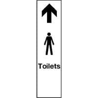 Male Toilets Push Plate Sign