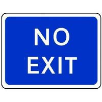 Blue No Exit - Sign