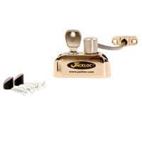 Jackloc Cable Window Restrictor - Brass for Secure Fastening & Safety