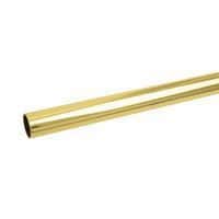 25mm Round Steel Tube - 1829mm Length - Brass Plated