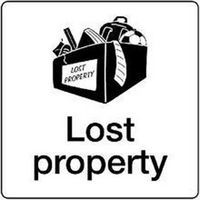 Lost Property Sign for Public Spaces and Organization