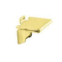 Heavy Duty Raised Bookcase Clip - Electro Brass Plated