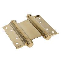 Double Action Spring Hinge - 127mm - Brass Plated