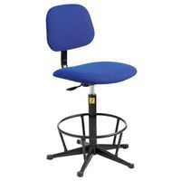 High ESD chair with footring and glides