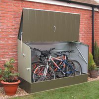 Can store up to 3 adult bicycles