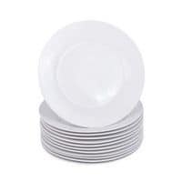 18cm Side Plates - Pack of 12 Durable White Porcelain Dishes - Stylish