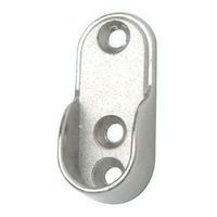 Oval Tube End Socket - 32 x 15mm - Chrome Plated