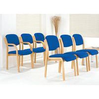 Stack chairs in a row for comfortable meeting room seating
