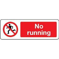 No Running Sign for Safety in Public Spaces