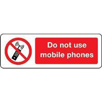 Do Not Use Mobile Phones Sign for Safety and Compliance