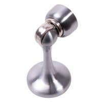 Magnetic Door Stop/Holder - 88 x 44mm - Satin Chrome