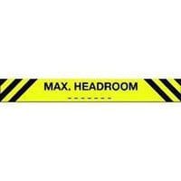 Headroom Markers & Hazard Strips for Industrial Safety and Warnings