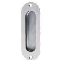 Altro Oval Flush Handle - 40 x 120mm - Polished Stainless Steel