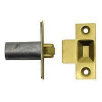 Adjustable Roller Catch - 19 x 38mm - Electro Brass - Hardware