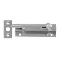 Budget Cranked Barrel Bolt - 150 x 25mm - Polished Chrome - Secure