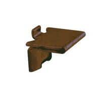 Heavy Duty Raised Bookcase Clip - Bronze Plated - Hardware