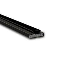 Fire & Smoke Intumescent Strip - 20 x 4 x 2100mm with Brush Pile - Black - Pack of 10