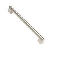 14mm Bar Cabinet Handle - 209mm Centres - Brushed Nickel