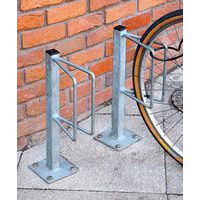 Post Fixed Single Cycle Stand for Secure Bicycle Storage