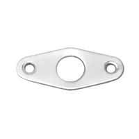 Budget Lock Escutcheon - 51 x 21mm - Satin Chrome