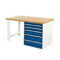 Bott Cubio Workbench with 5 Drawers & MPX Worktop - Industrial Use