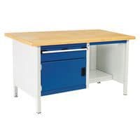 Bott Cubio Heavy Duty Workbench MPX Top Drawer Shelf & Cabinet 840x1500x750mm