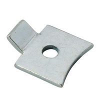 Standard Flat Bookcase Clip - Bright Zinc Plated