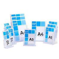 Brochure Holder - Extra Deep - For A4 A5 Or DL Leaflets - Display