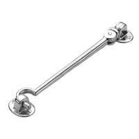 Cabin Hook & Eye - 150mm - Polished Chrome for Fastening & Protection