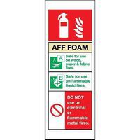 AFF Foam Fire Extinguisher - Sign