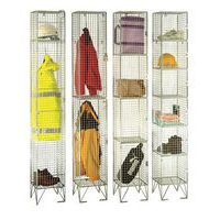 In Use Wire Mesh Lockers With Multi-Compartments HxW 1980x305mm 