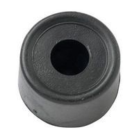 PVC Floor Door Stop - 28mm - Black for Secure Fastening and Protection