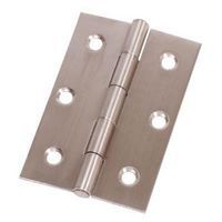 Pressed Hinge - 76 x 51 x 1.5mm - Durable Satin Stainless Steel