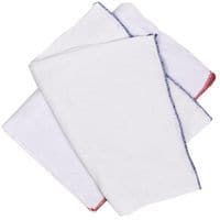 Red Edged Dishcloth - Pack of 10 for Cleaning and Maintenance