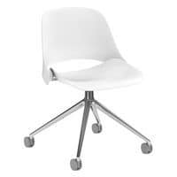 Mobile Office Chair - White - 15-Year Guarantee - Trea Humanscale