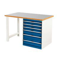 Bott Cubio Heavy Duty Workbench With Lino Worktop HxWxD 940x2000x750mm