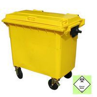 Clinical Waste Wheelie Bins - 4 Wheels for Waste Management & Hygiene