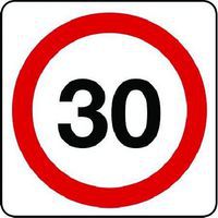 30 Mph - Aluminium Sign