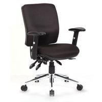 Chiro Medium Back Posture Chair Black