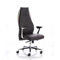 Ossian Executive High Back Leather Chair Cream