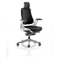 Starling High Back Fabric Office Chair Black with Headrest