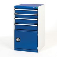 Bott Cubio Heavy Duty Metal Combination Tool Storage Cabinet WxD 525x650mm