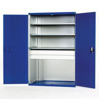 Bott Cubio Heavy Duty Kitted 2 Drawer 3 Shelf Tool Cupboard 2000x1300x650mm