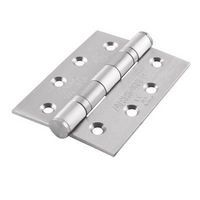 Twin Ball Bearing Hinge - 100 x 75 x 3mm - 304 Satin Stainless Steel