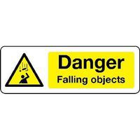 Danger Falling Objects Sign for Industrial Safety and Warnings